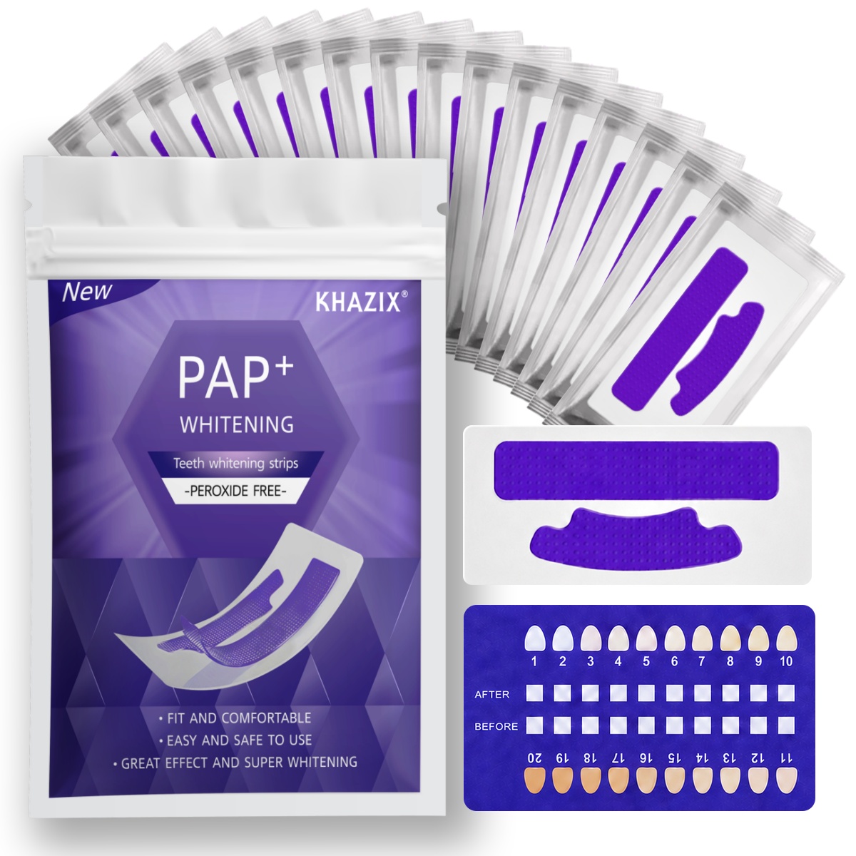 Teeth Whitening Strips Crest - 1/7 par Pasków do Wybielania Zębów