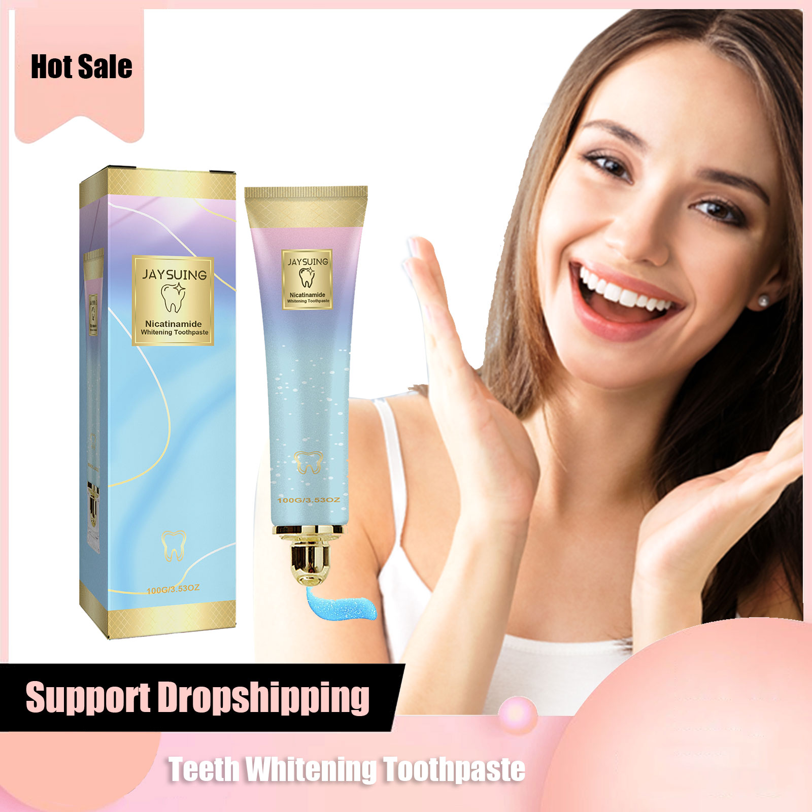 Teeth Whitening Paste - Wybielająca pasta do zębów zmniejszyć zażółcenie