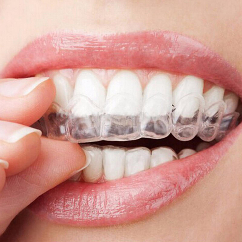 Teeth Whitening With Trays - 1 sztuka przezroczyste termoformowanie nakładki wybielające