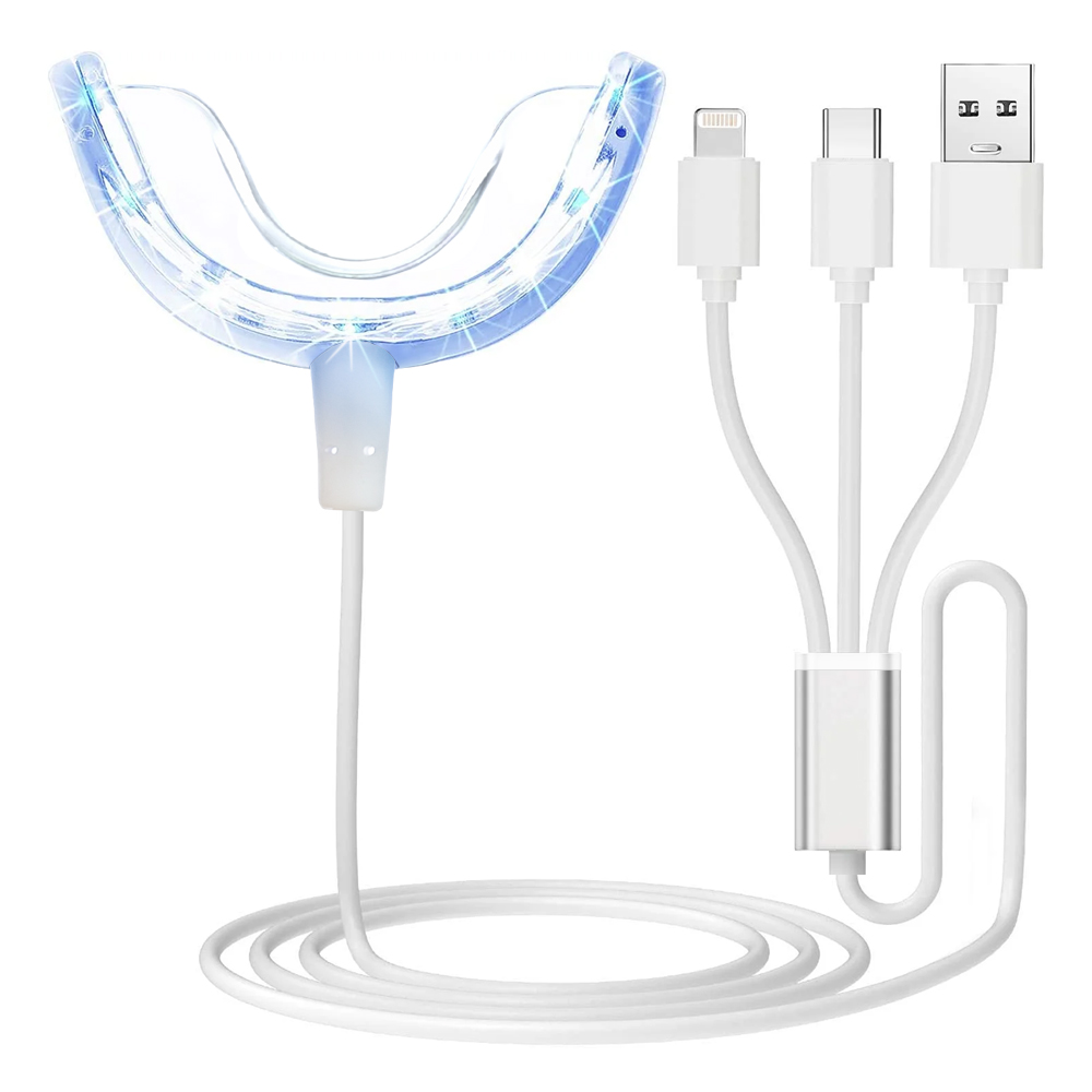 Teeth Whitening With Trays - Światło akceleratora wybielania zębów, 16x mocniejsze