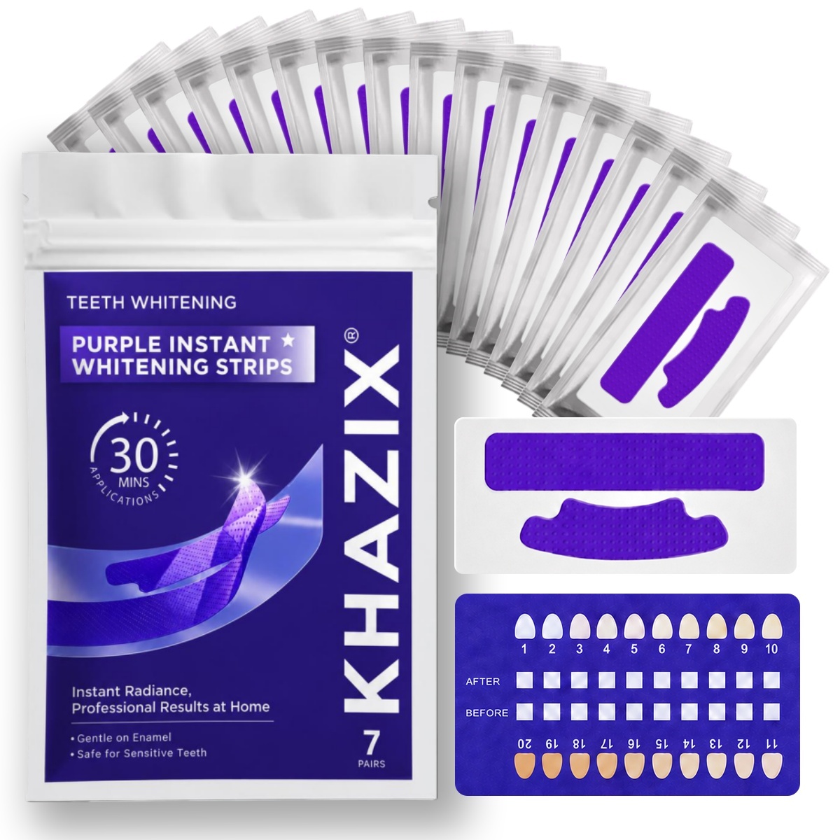 Teeth Whitening Strips Crest - 1/7 Par Pasków do Wybielania Zębów