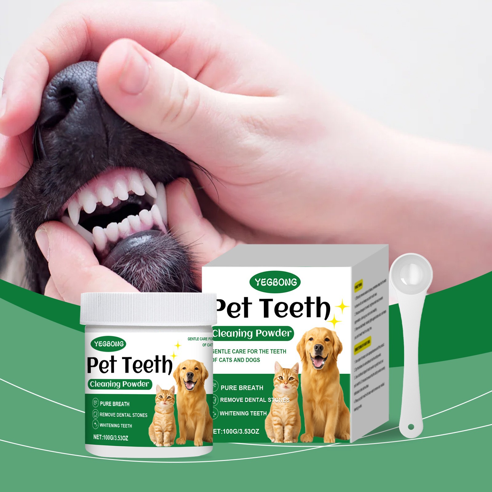 Teeth Whitening Powder - Proszek do czyszczenia zębów dla zwierząt