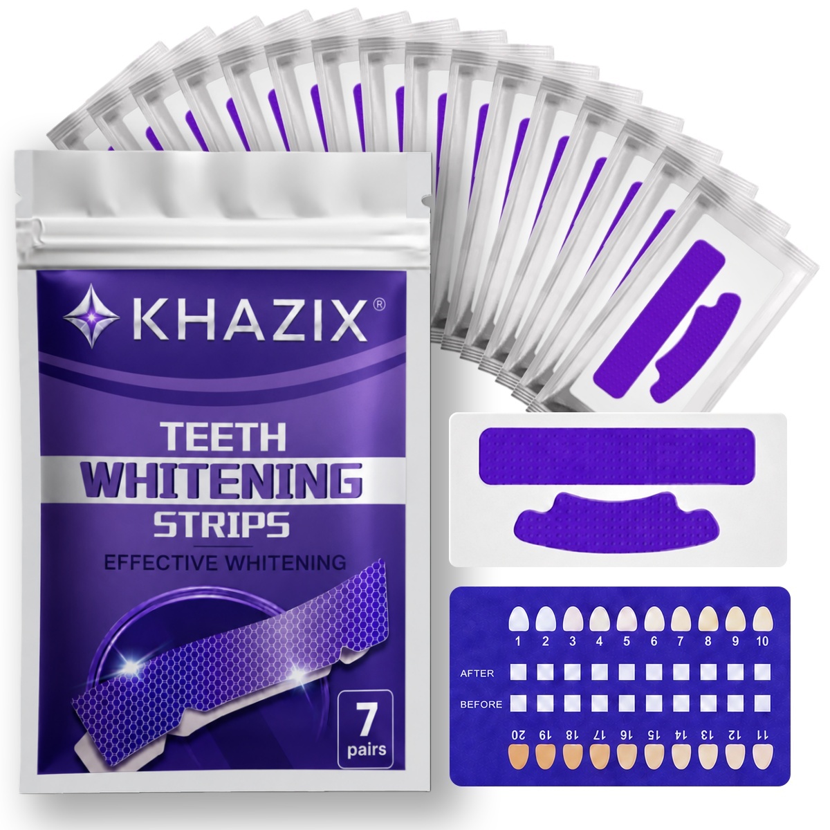 Teeth Whitening Strips Crest - 1/7 par Pasków do Wybielania Zębów