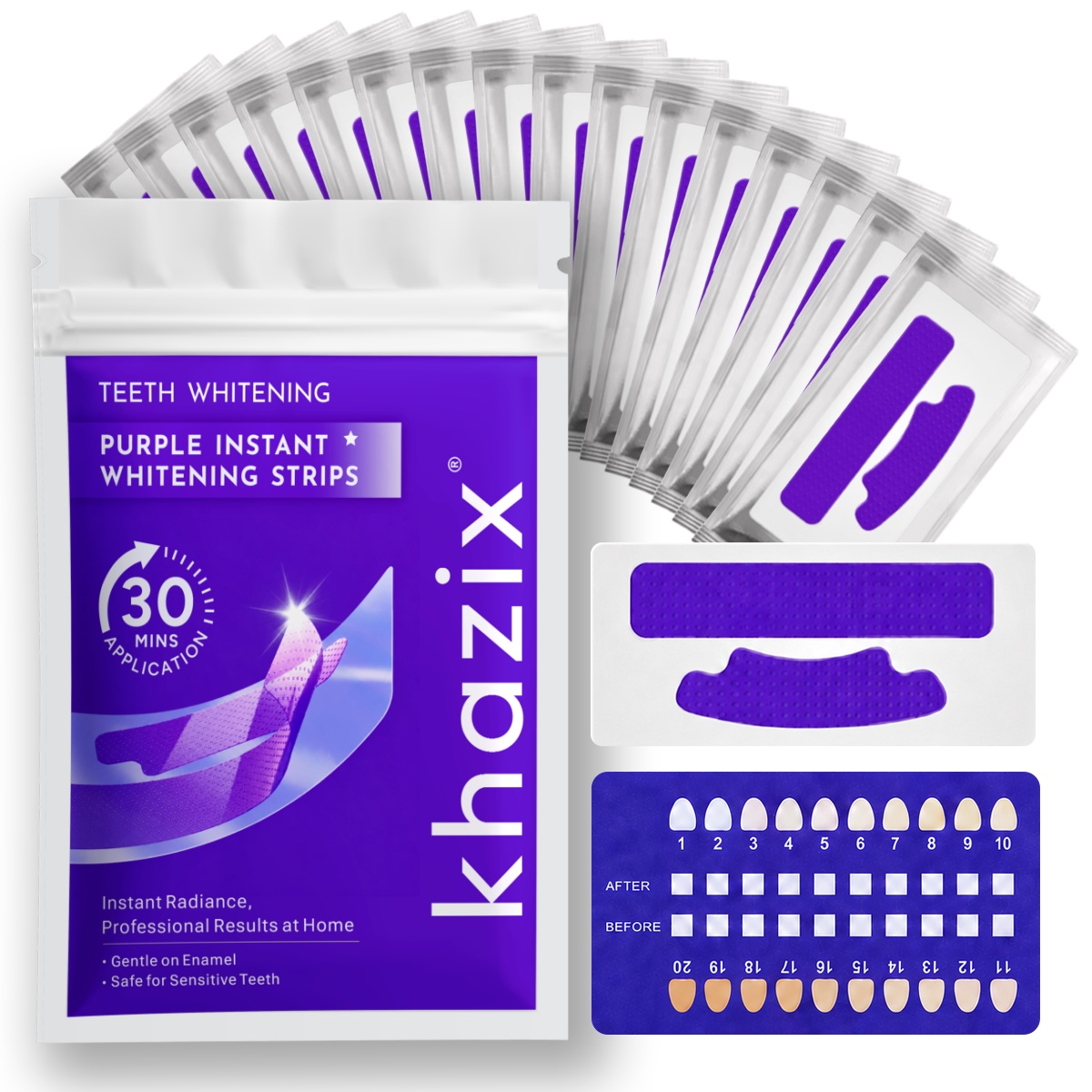 Teeth Whitening Strips Crest - 1/7 par Pasków do Wybielania Zębów