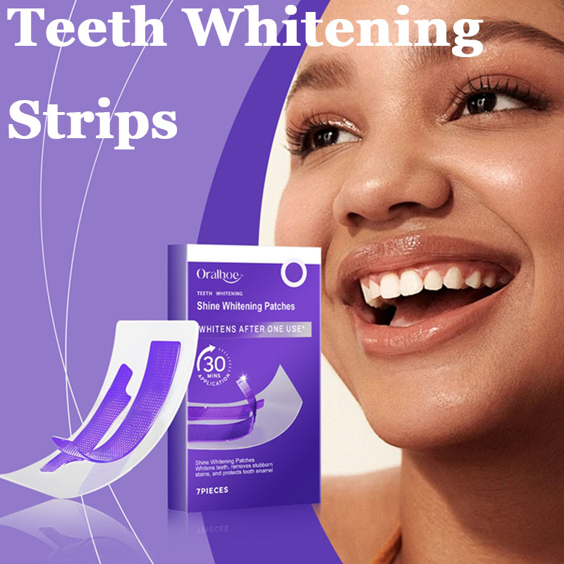 Teeth Whitening Strips Crest - Fioletowe paski do wybielania zębów usuwają