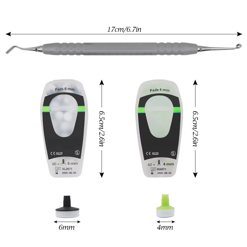 Teeth Whitening Lamp - Zestaw kompozytów dentystycznych z piankowymi narzędziami