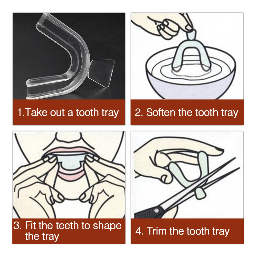 2-10 szt. silikonowych osłonek – Teeth Whitening With Trays recenzja i cena