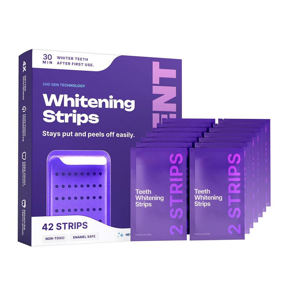 42 sztuki fioletowych pasków d – Teeth Whitening Gel Refills recenzja i cena