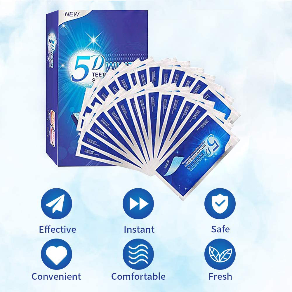 Paski do wybielania zębów 5D,  – Teeth Whitening Gel Refills recenzja i cena