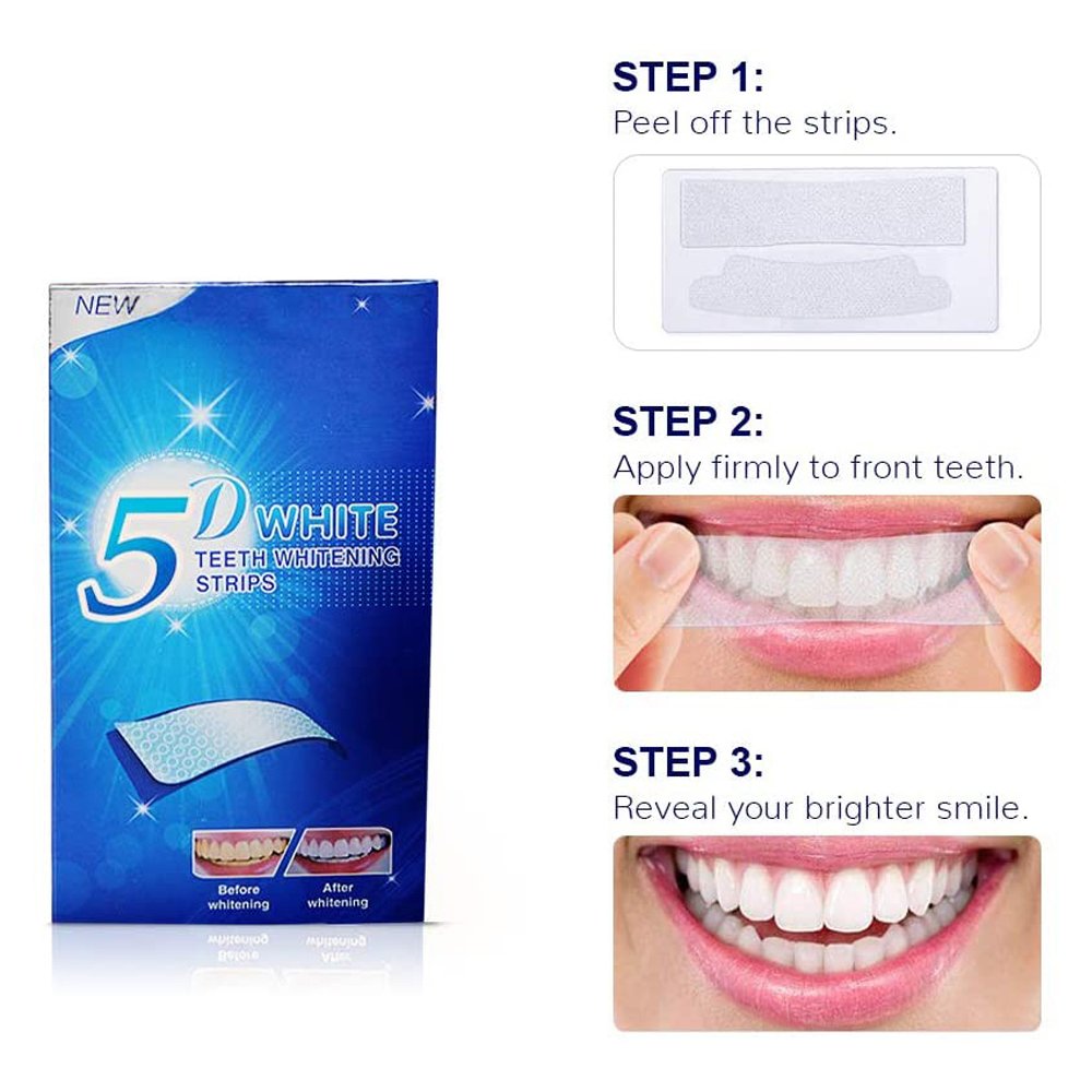 Paski do wybielania zębów 5D,  – Teeth Whitening Gel Refills recenzja i cena