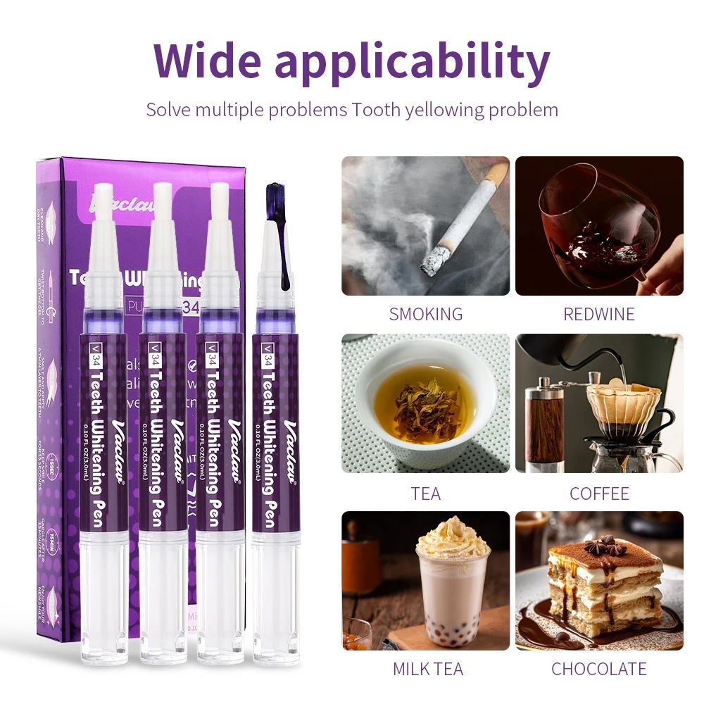 Vaclav V34 Fioletowy żelowy dł – Teeth Whitening Paste recenzja i cena